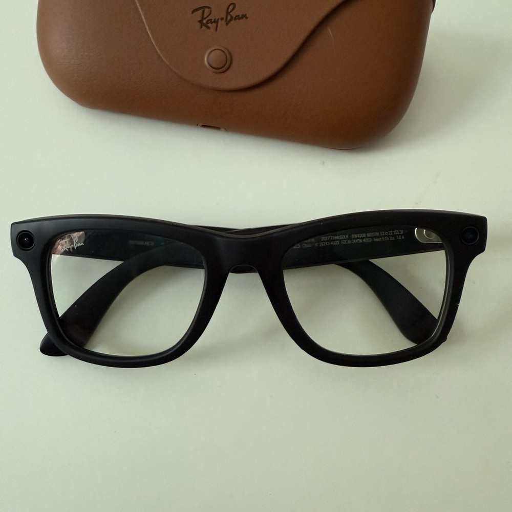 Ray-Ban Meta Matte Black  Wayfarer Transitional Sunglasses